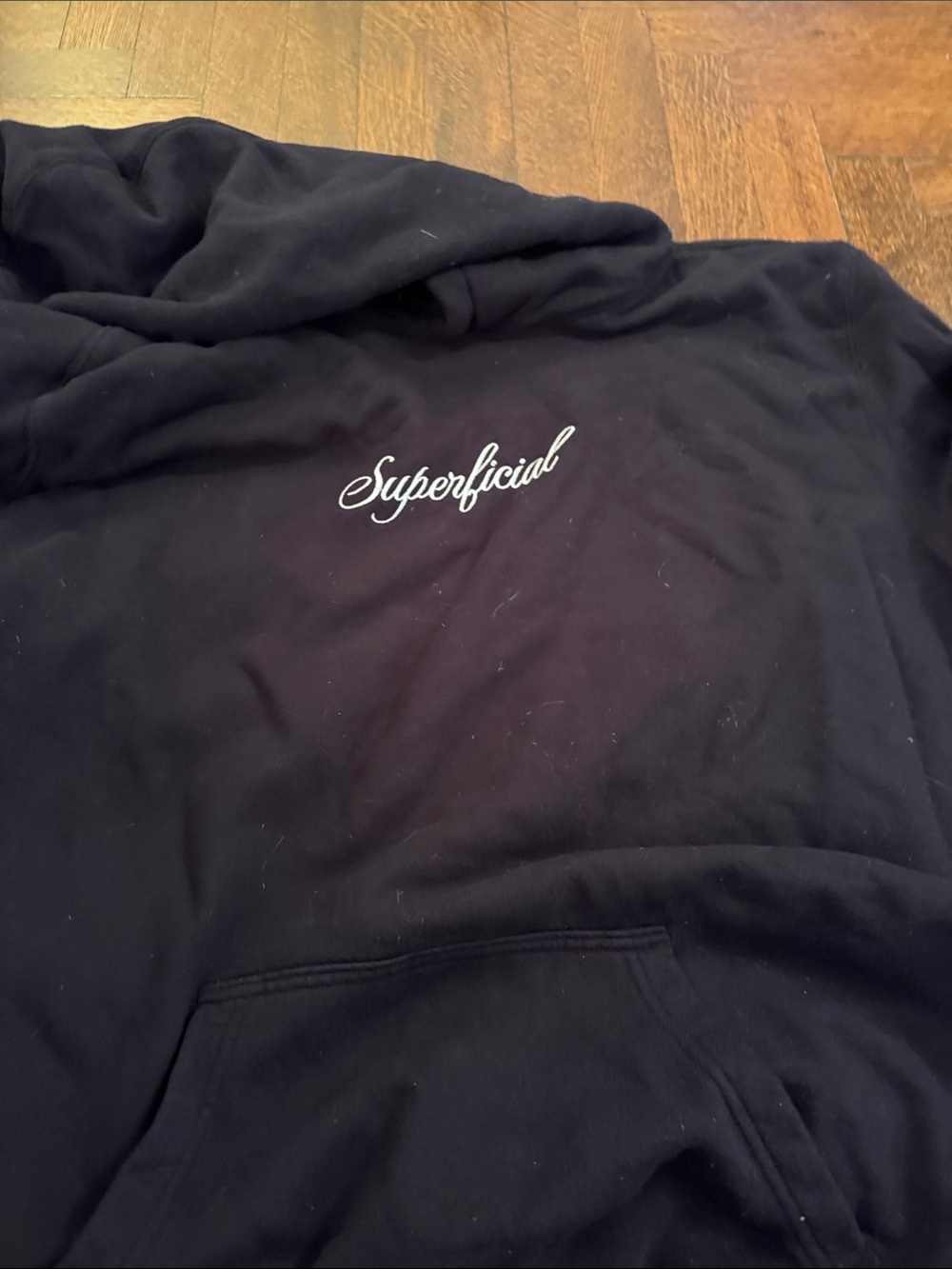 Script Logo Hoodie - Black - Picture 2 of 2